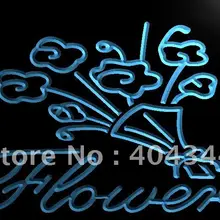 LB511-цветы Флорист Дисплей светодиодный знак неонового света