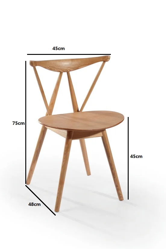 Обеденная Мебель минималистский современный обеденный стул ясень Досуг кофе стул Популярные Северной Европы обеденные стулья