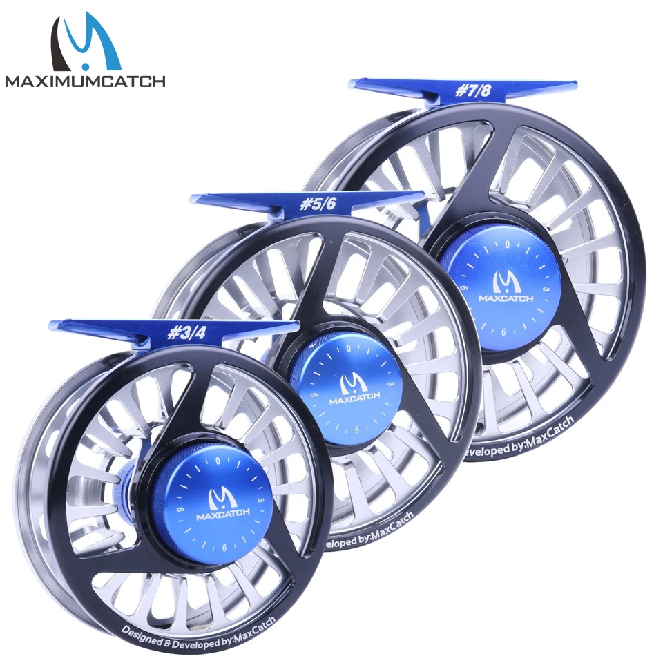 Maximumcatch Fly Fishing Reel 345678WT Fly Reel Machined Aluminium Micro Adjusting Drag Fly Fishing Reel Maximumcatch Fly Fishing Reel 345678WT Fly Reel Machined Aluminium Micro Adjusting Drag Fly Fishing Reel