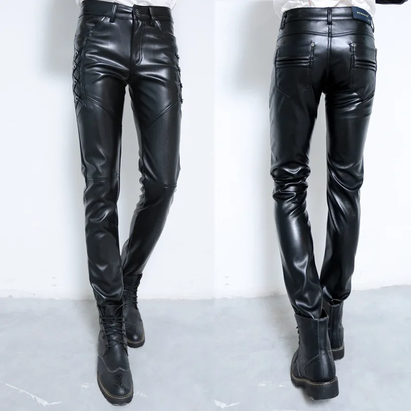 thick leather pants