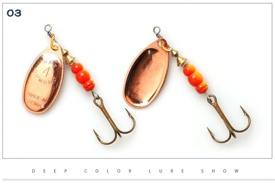 W.p.e Brand 1pcs Spinner Lure 6.5g/9.7g/13.4g Bass Fishing Bait