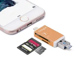 Совместимость Micro SD Card Reader Все в 1 OTG картридер комплект камеры для iPhone/Android мобильного телефона системы Windows