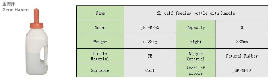 2Л продольная теленок бутылочка для кормления без ручки корова бутылочка для кормления молока