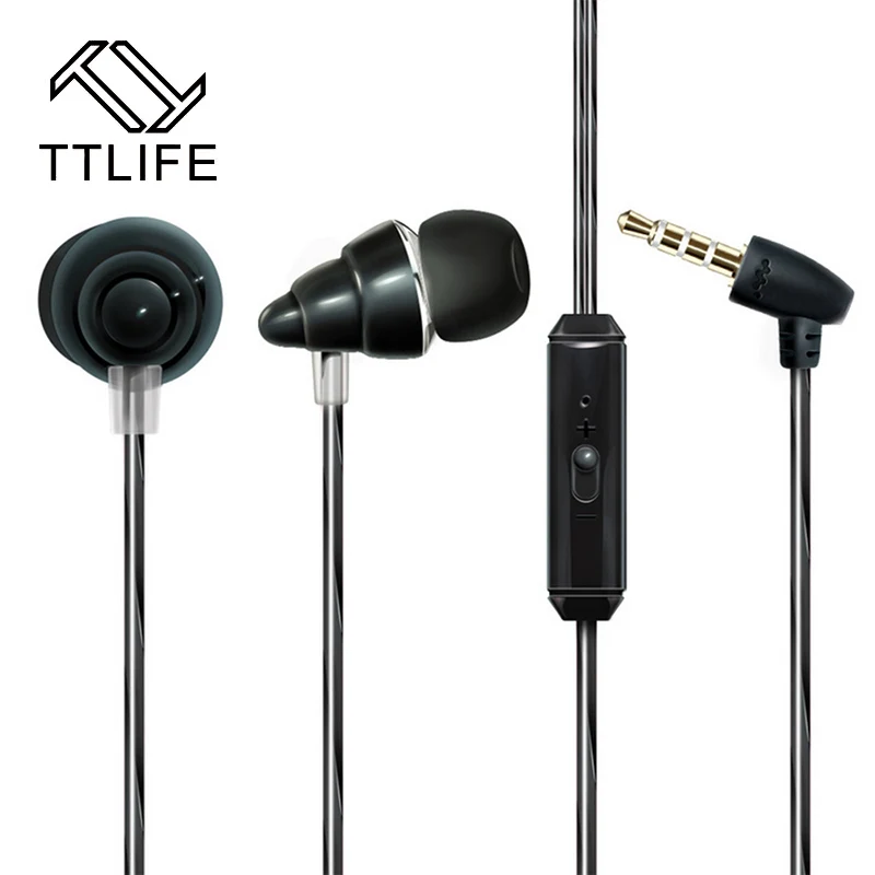 

TTLIFE New Style  Conch Stereo Sound Earphone with Microphone 1.2M In-Ear Universal Headsets for IOS/Android mobile phone/MP3/PC
