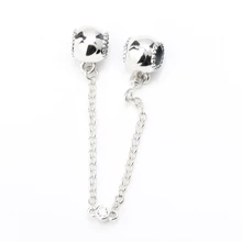 925 пробы серебро безопасносные браслеты барабан Форма Милая бусина Подвески Fit Браслет в европейском стиле браслет Для женщин, хорошее ювелирное изделие