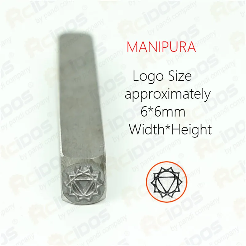 MANIPURA Индивидуальные MULADHARA/SAHASRARA/MANIPURA/visuddha/AJNA дизайн металлических ювелирных изделий штамп, HRC58-60 градусов, 6 мм, время производства 5 дней - Цвет: MANIPURA