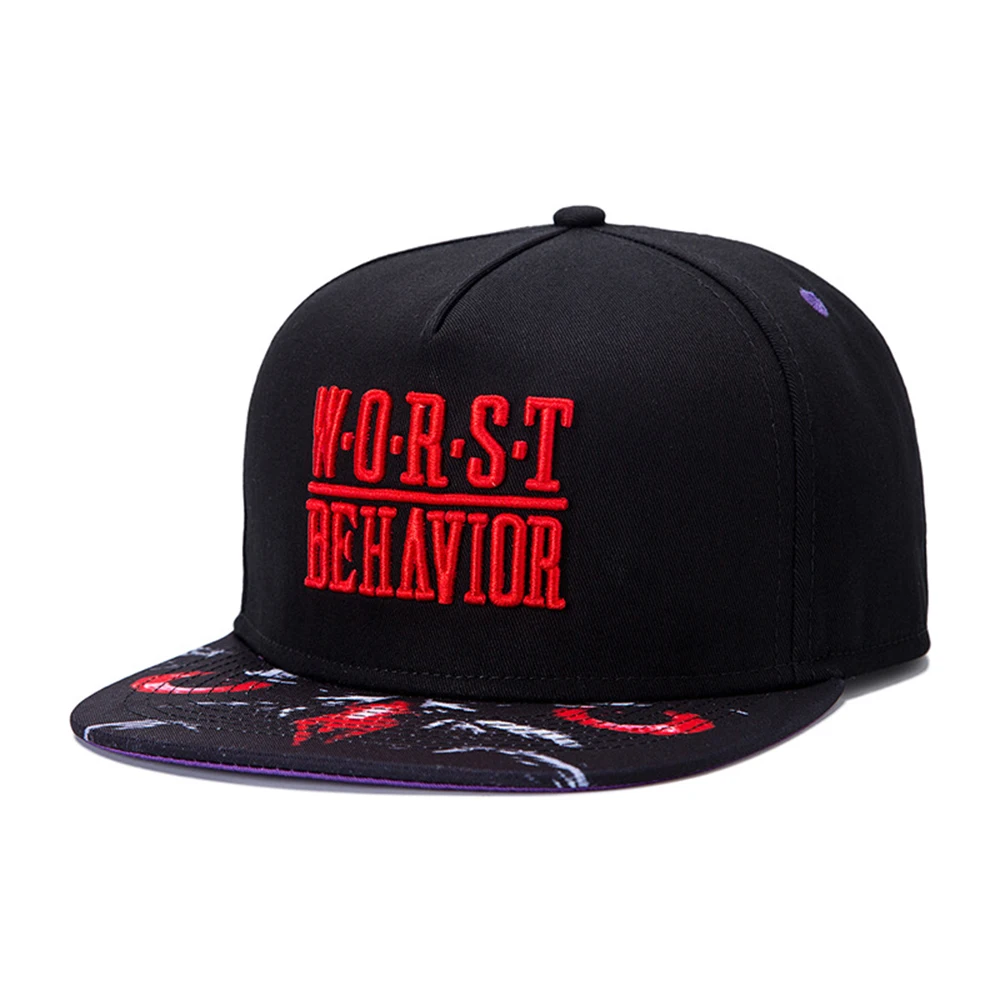 Fashion Hip Hop Hat Letters Embroidery Snapback Hats Cap for Men Women