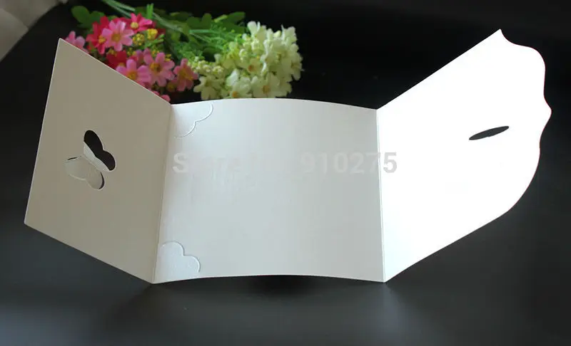 200 шт. лазерная резка, для свадьбы приглашения бабочка цветок свадебные приглашения тисненые Свадебные Cen