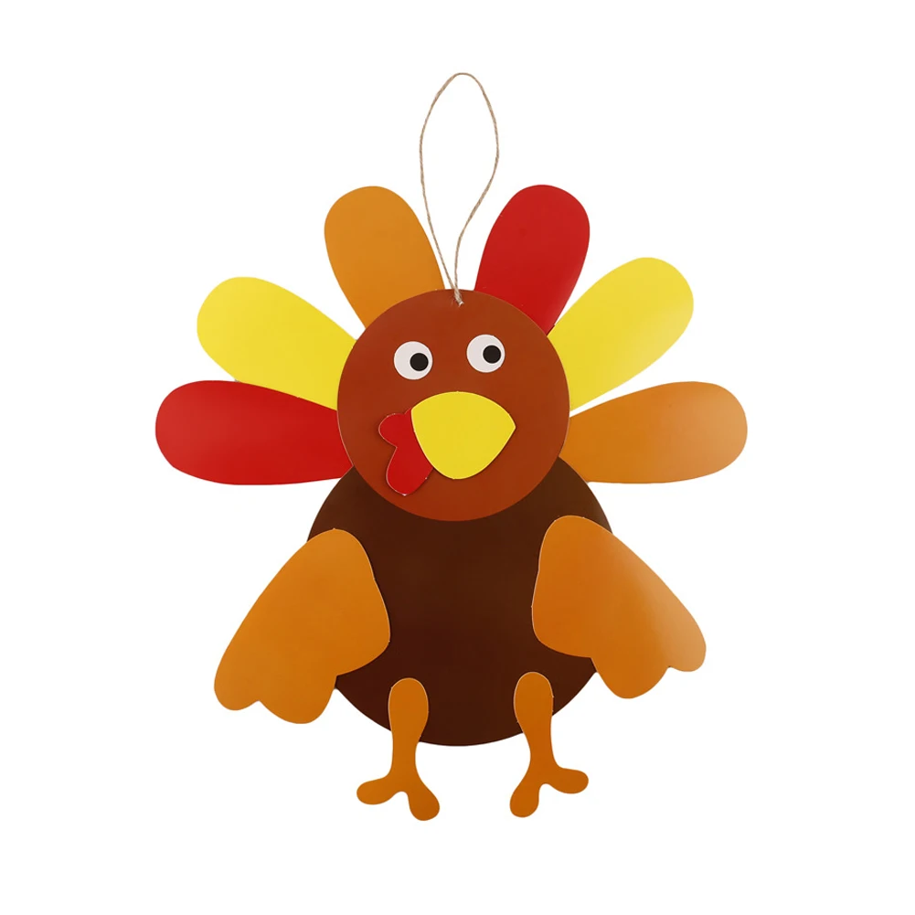 

Manual Diy Thanksgiving Party Turkey Craft Kit Turkey Pendant Turkey Craft Kit For Kids & Decoration Crafts (Style 1) Style 1