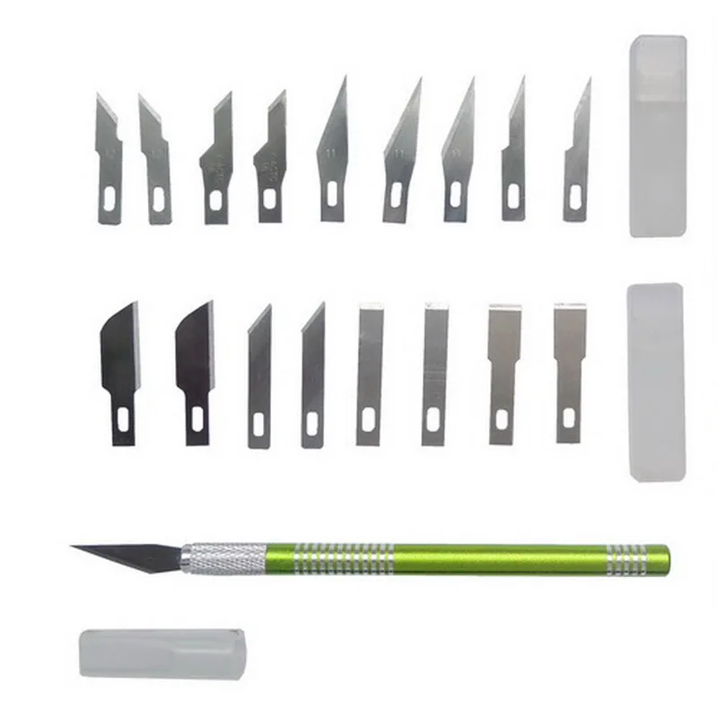 19PCS-Precision-Hobby-Knife-Stainless-Steel-Blades-for-Arts-Crafts-PCB-Repair-Leather-Films-Tools-Pen (7)