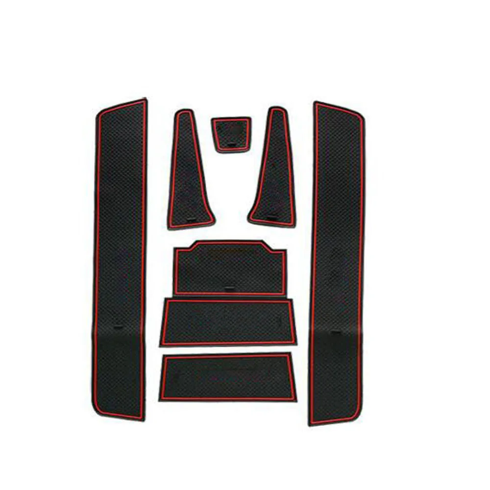 

Dongzhen 8PCS Car Non-Slip Interior Cup Cushion Door Mat Covers Cup Mat Stickers Fit For Peugeot 508 Auto Door Groove Mat