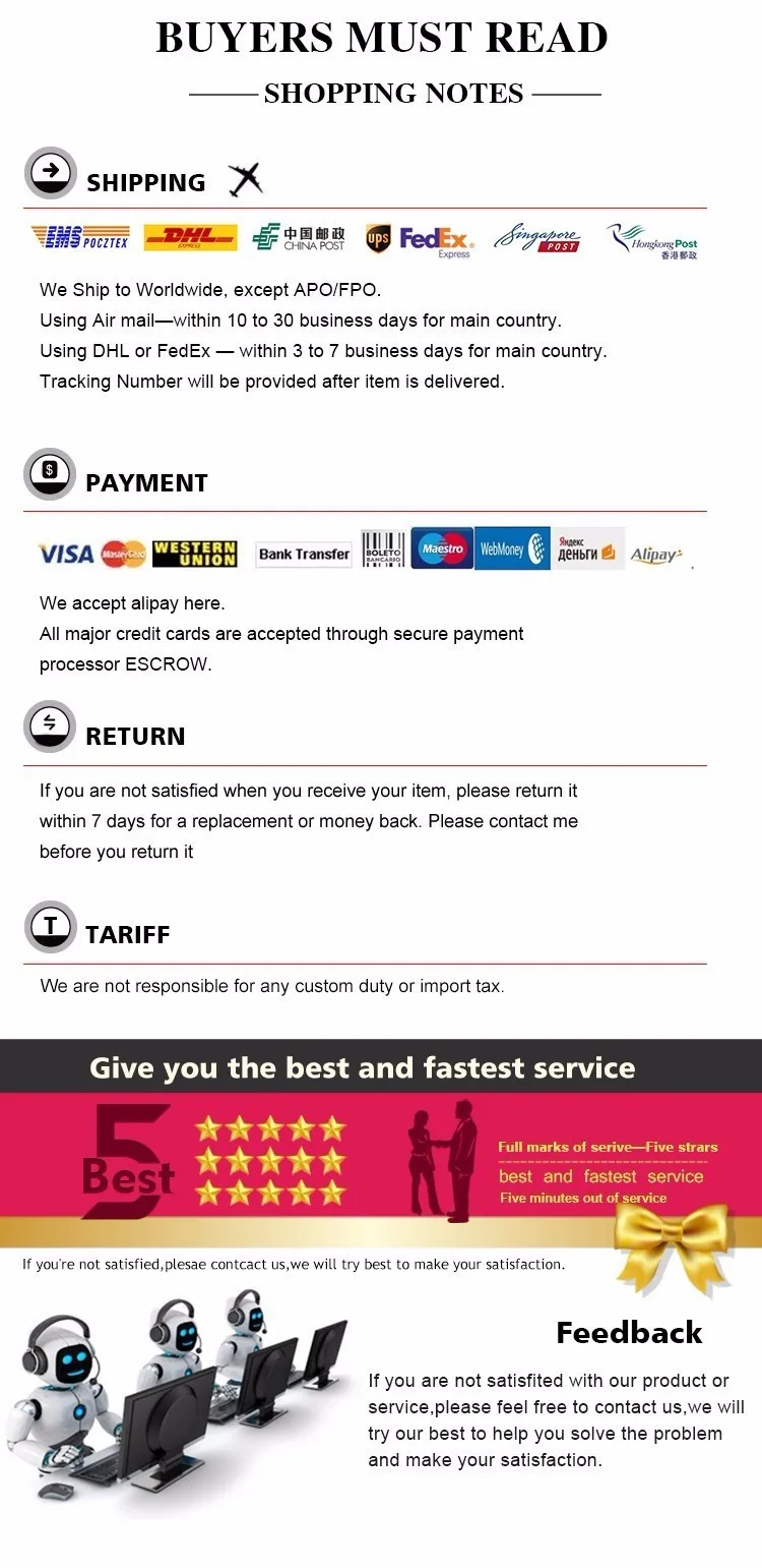 Shipping and Service