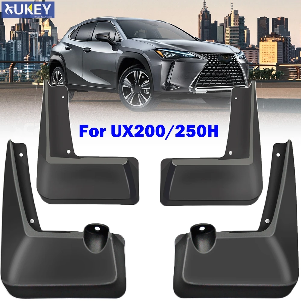 

4pcs For For Lexus UX UX200 UX250H ZA10 2019 2020 Car Molded Mud Flaps Mudflaps Splash Guards Mudguards Front Rear Accessories