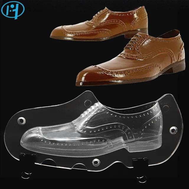 NUOVO Uomo In Pelle Scarpe di Plastica Cioccolato Muffa 3D Candy Cake Stampi Tor NUOVO Uomo In Pelle Scarpe di Plastica Cioccolato Muffa 3D Candy Cake Stampi Tor