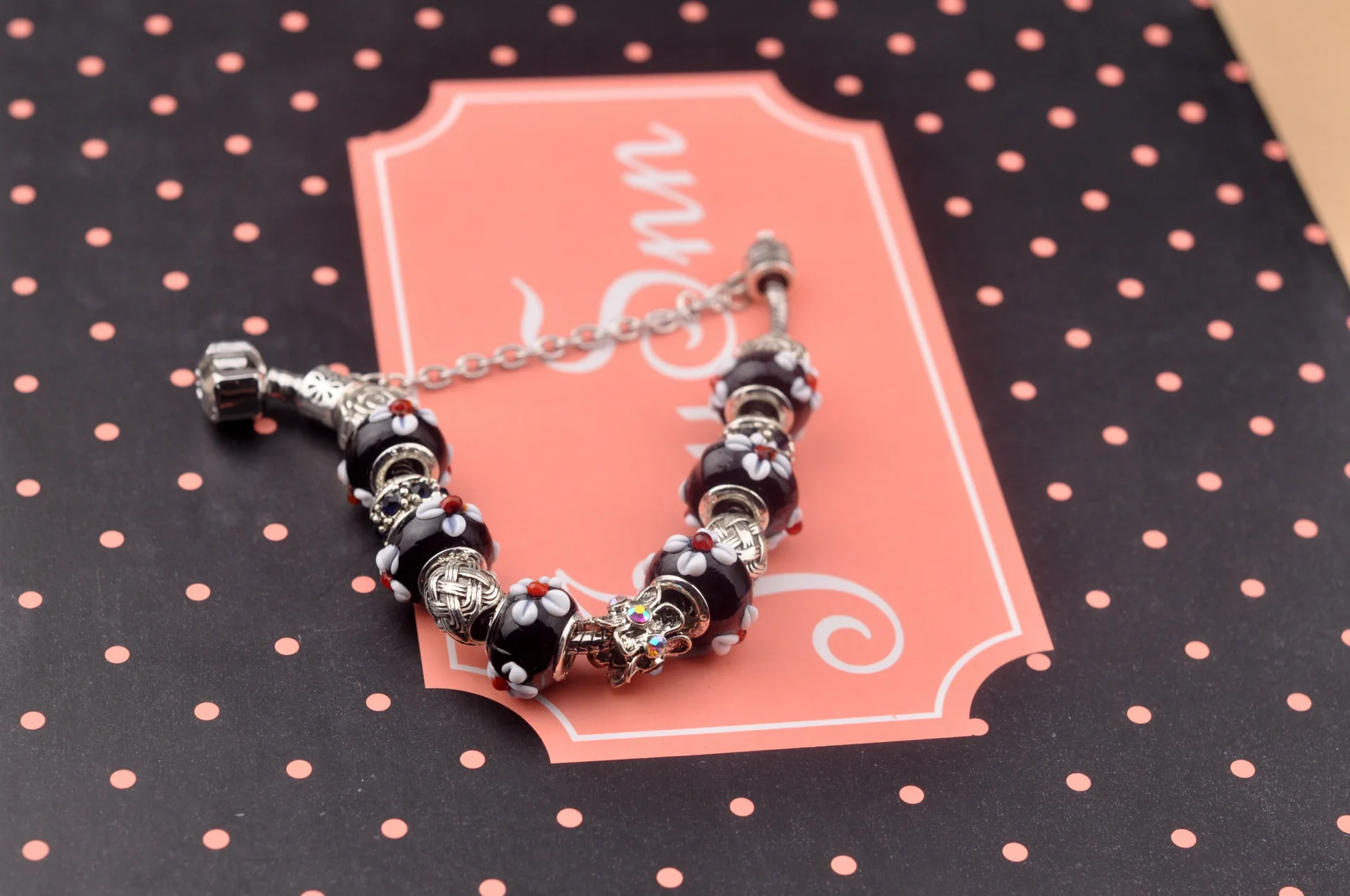 Женский браслет pandora из серебристого кристалла в стиле сделай сам рождественский