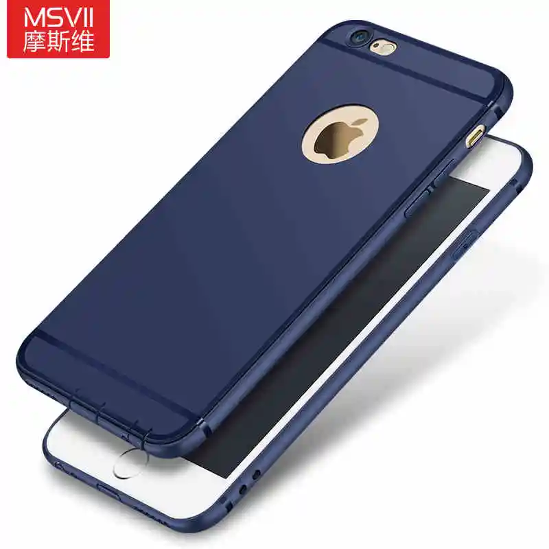 Оригинальный Роскошный мягкий силиконовый чехол MSVII для apple iphone 6 6s (4 7 дюйма) plus (5 5