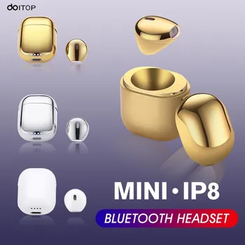 

DOITOP IP8 Wireless Bluetooth Headset with Charging Box Handfree Mic Mini BT V4.2 Sport Stereo Music Earphone For iPhone Samsung