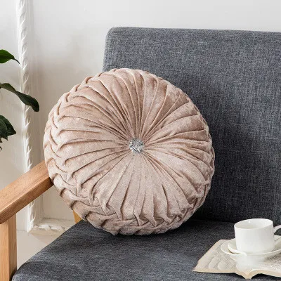 Новинка, европейский стиль, круглая подушка Coussin, бархатные тканевые подушки, домашний диван, автомобильный декор, диванная подушка, almofadas cojines - Цвет: A