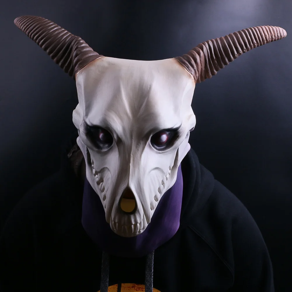 Anime The Ancient Magus' Bride Elias Ainsworth Cosplay Latex Mask Prop Halloween Masks (9)