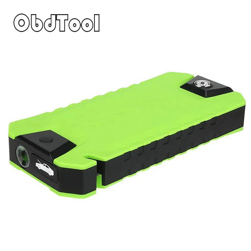 

Green 12V 20000mAh Multi-Function Mini Car Jump Starter Emergency Battery Charger Power Bank Booster Car-styling Car Accessories