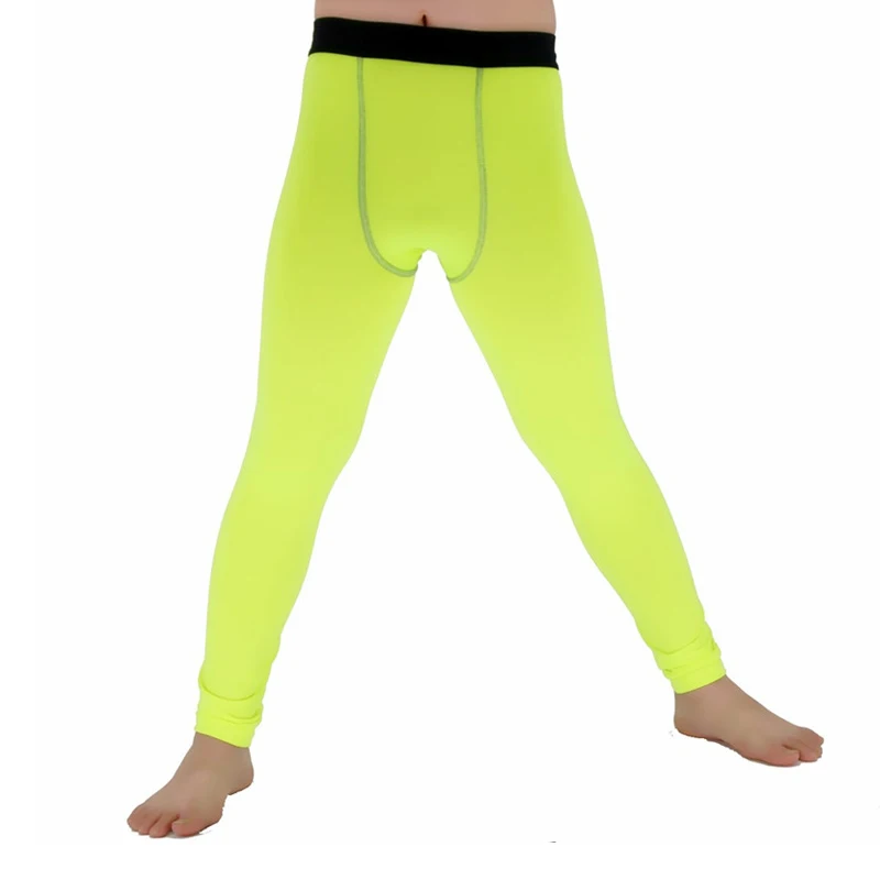 Kids Child Tight Trousers Compression Base Layer High Elastic Pants