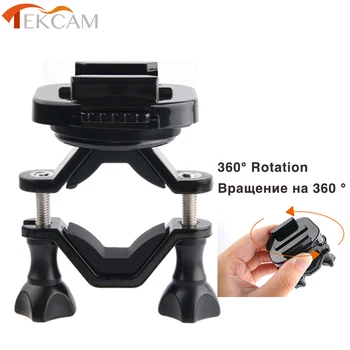 

Tekcam Bicycle Handlebar Mount Motorcycle Holder for Go pro hero 6/5/4 Gopro Session Mount for Xiaomi yi 4k SJCAM Eken h9r H6S