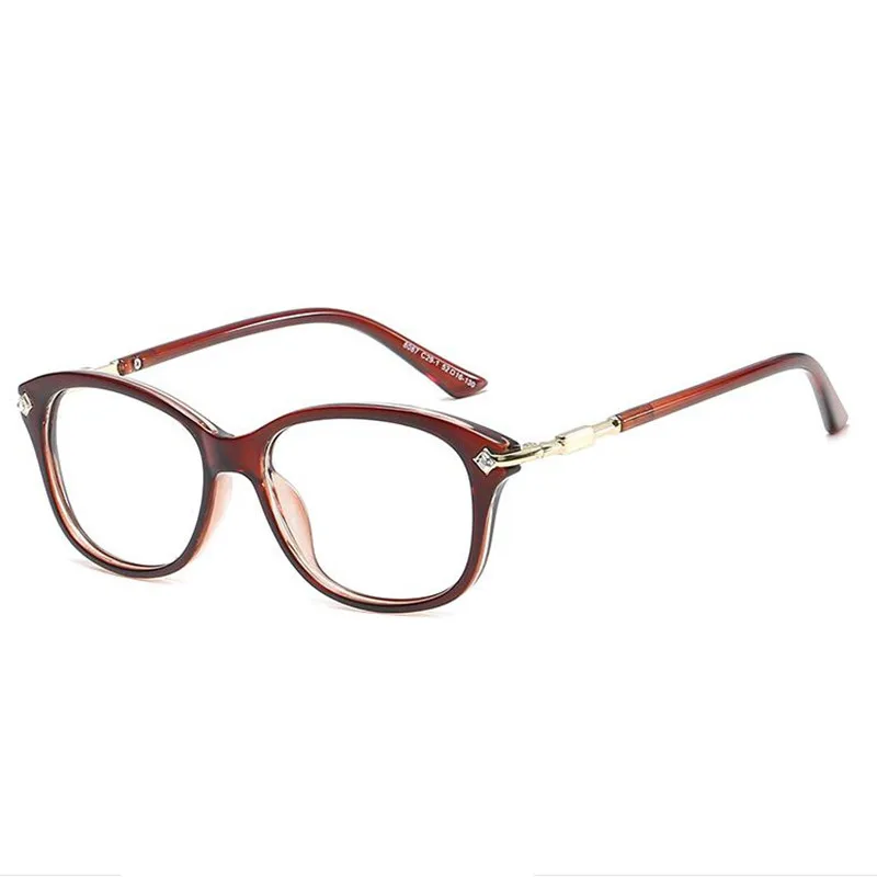 REALSTAR алмаз квадратные рамки Eyeglasses для Для женщин очки с диоптриями при близорукости рамка, аксессуары для глаз, солнцезащитные очки Для мужчин Винтаж Oculos S274 - Цвет оправы: No4 Brown