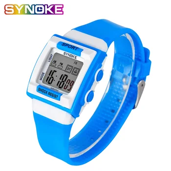

SYNOKE Digital Clock Wristwatches For Boys And Girls Boy Watches Children Digital Reloj montre enfant waterproof