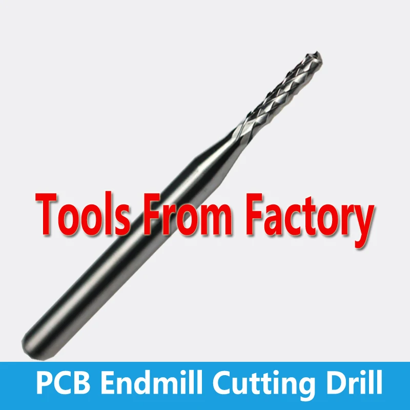 Free Shipping Carbide PCB CNC Engraving Bits End Milling Cutter cutting Drill Hole endmill |
