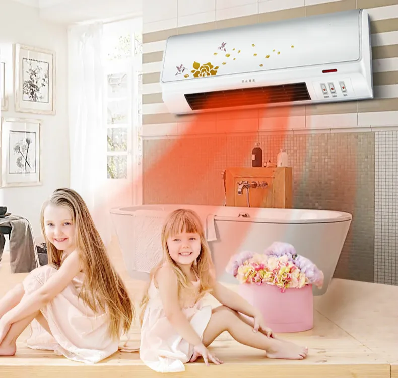 New heater is used for the use of remote control wall bathroom waterproof electric heating New heater is used for the use of remote control wall bathroom waterproof electric heating