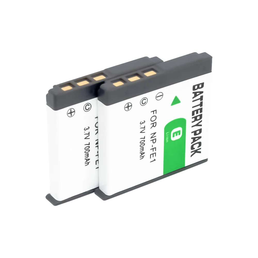 2x NP-FE1 NP FE1 Lithium Battery+ 1 pcs Charger for Sony Cyber-Shot DSC-T7 DSC-P2 DSC-P3 DSC-P5 DSC-P9 DSC-P7 DSC-P10