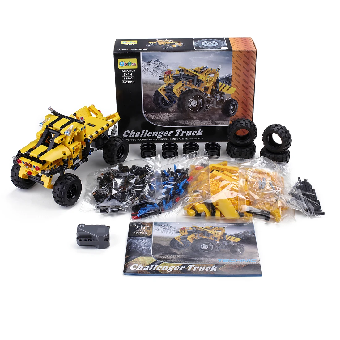 

Challenger Children Small Particle Insert Building Block Educational Toy Pull Back Car Toys For Children