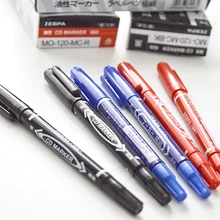 3 шт./партия, 3 цветных наконечника, перманентные маркеры, тонкая точка,(черный, синий, красный) набор канцелярских принадлежностей