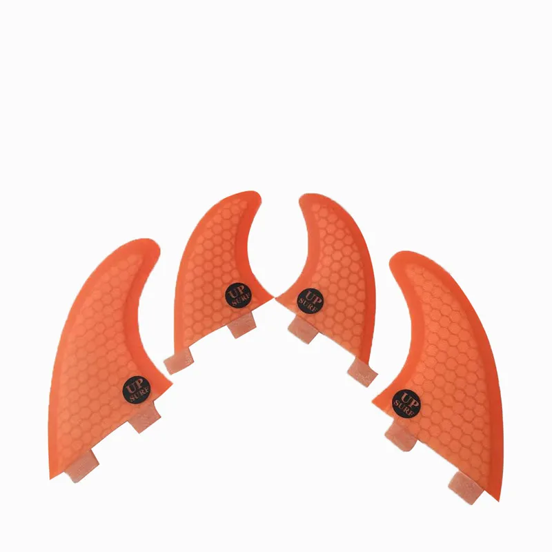 

Surf FCS Fins G5+GL Honeycomb Fibre Surfboard Fin in Surfing FCS 4 in Per Set Orange color fins