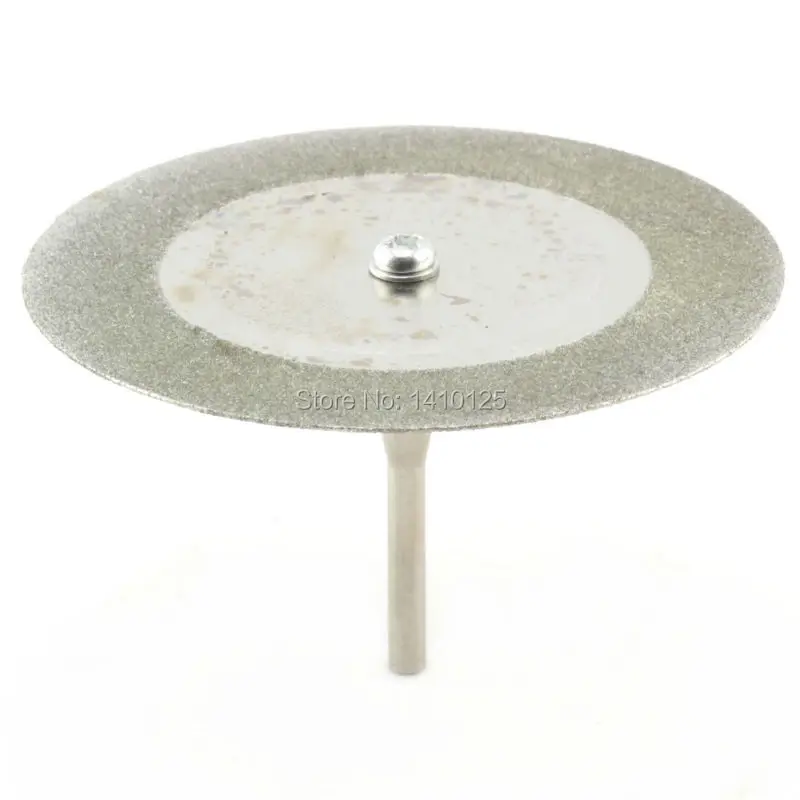 5Pcs 60 mm 2 3/8&quot inch Diamond Coated Cutting Wheel Rotary Blades Grinding Cut off Disc Shank 1/8&quot Mandrel Fit Dremel Machine|mandrel for