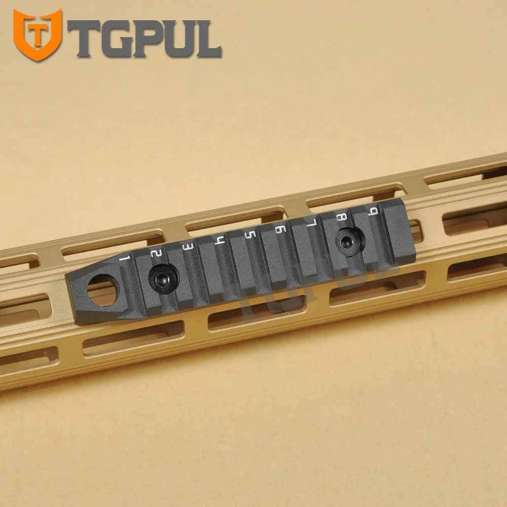 

TGPUL 9 Slots M LOK 107.2mm Hunting Rail Handguard Accessory M-LOK Rail Base Mount With QD Sling Swivel Hole For MLOK