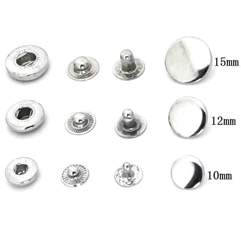 Металлические латунные кнопки для шитья 10/12/15 мм 50 компл./лот|snap fastener|button snap
