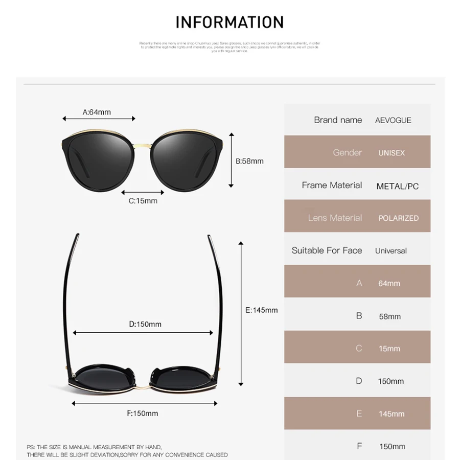 AEVOGUE, поляризационные солнцезащитные очки, женские, кошачий глаз, Роскошные, негабаритных, прозрачная оправа, градиентные линзы, солнцезащитные очки, женские, UV400, AE0634
