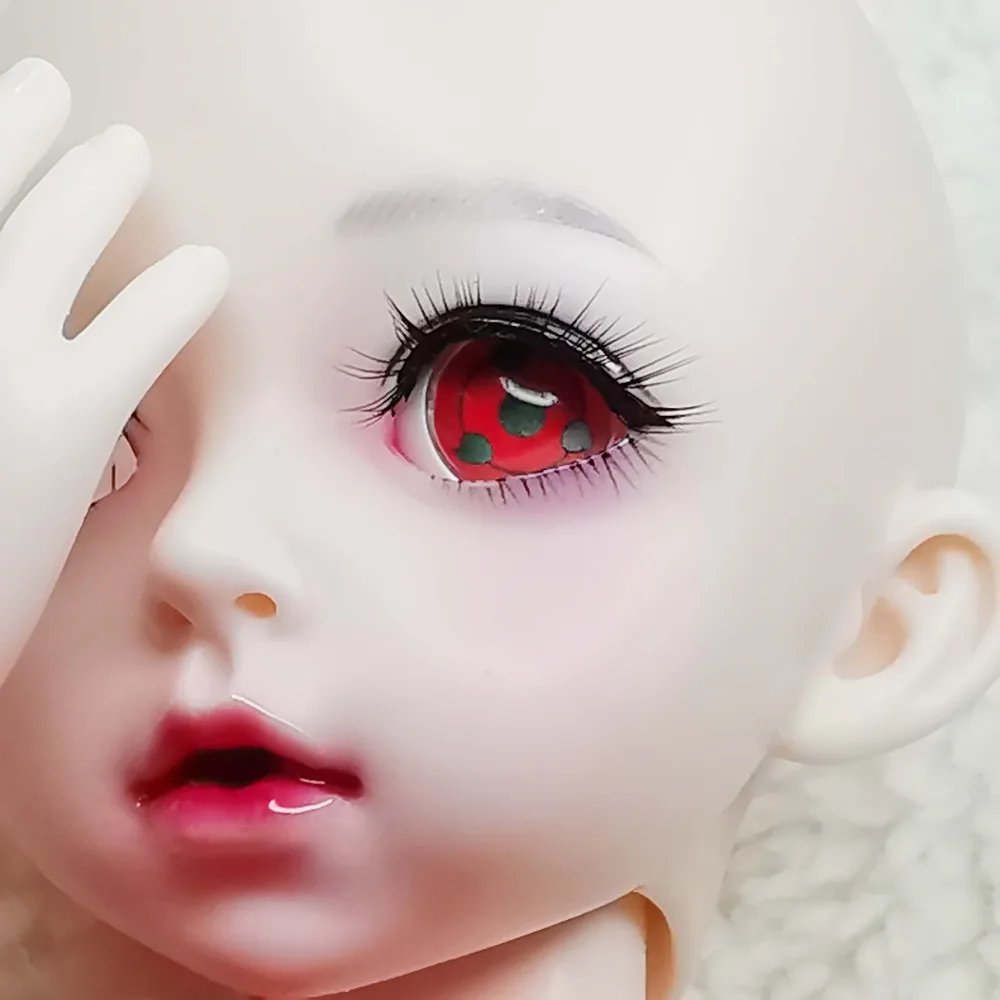 Японский комикс amimation sharingan eye BJD eyes fo 1/4 BJD кукла ручной работы 12 мм 14 мм 16 мм 18 мм 20 мм 22 мм акриловое глазное яблоко с ручкой