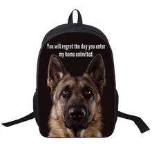 Animal Berger Allemand/Pit/Staffordshire Bull Terrier/Rottweiler Sac À Dos Pour Adolescent Enfants Sacs D’école Garçon Chien Sac