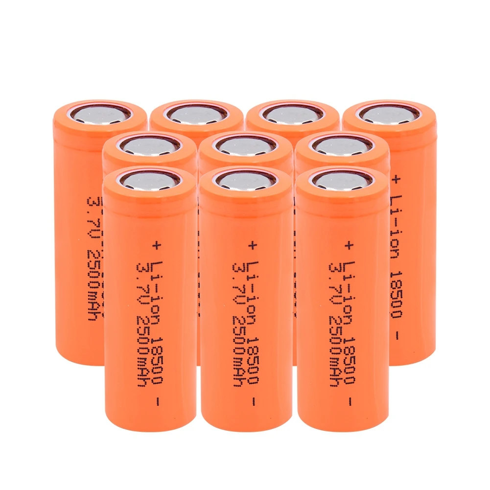 Перезаряжаемая 18500 литиевая батарея 3,7 V 2500mAh Высокая емкость перезаряжаемые Batateria безопасные батареи промышленного использования для игрушек