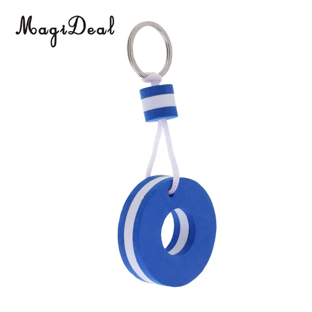 MagiDeal 4 Pieces Yachting Boating Sailing Floating Keychain Keyring Key Ring Blue for Canoeing Rafting Dinghy Water Sports Acce