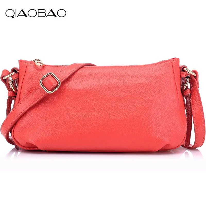 

QIAOBAO brand large capacity shoulder bags for women handbag female high quality 100% Genuine Leather tote bag fashion 2019