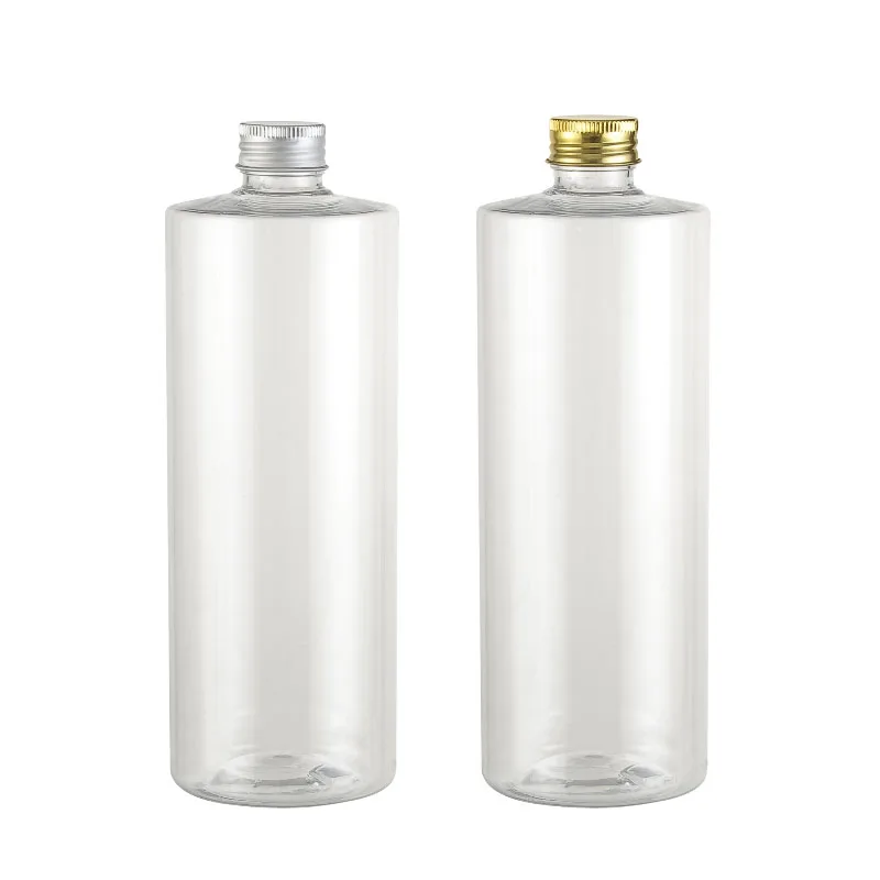 500ML Screw Cap Bottle,Clear Plastic Lotion Sub bottling,Aluminum Lid
