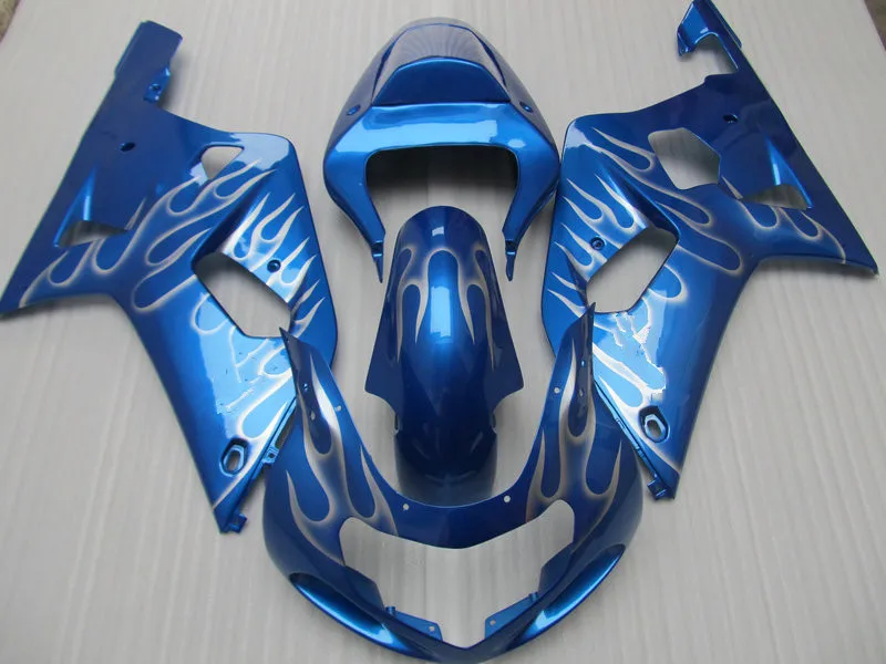 Обтекатель мотоцикла комплект для GSXR600 750 K1 01 02 03 GSXR 600 GSXR750 2001 2002 2003 серебряное