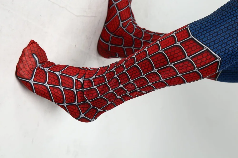Новинка, костюм Человека-паука для детей и взрослых, полиэфирное волокно(полиэстер), Spider-man костюм для Хэллоуина, маскарадный костюм