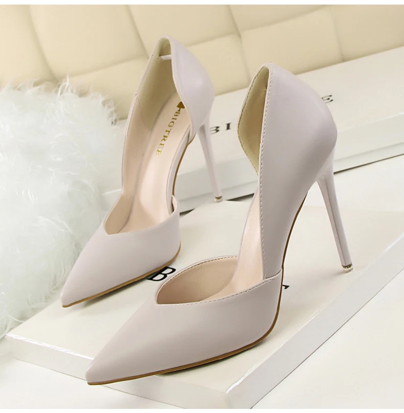 Women's Pumps Women High Heels Shoes' Slip-On Women High Heels Shoes Size 40 Pointed Toe 2018 Hot Women Pumps Shoes Party Office (1)