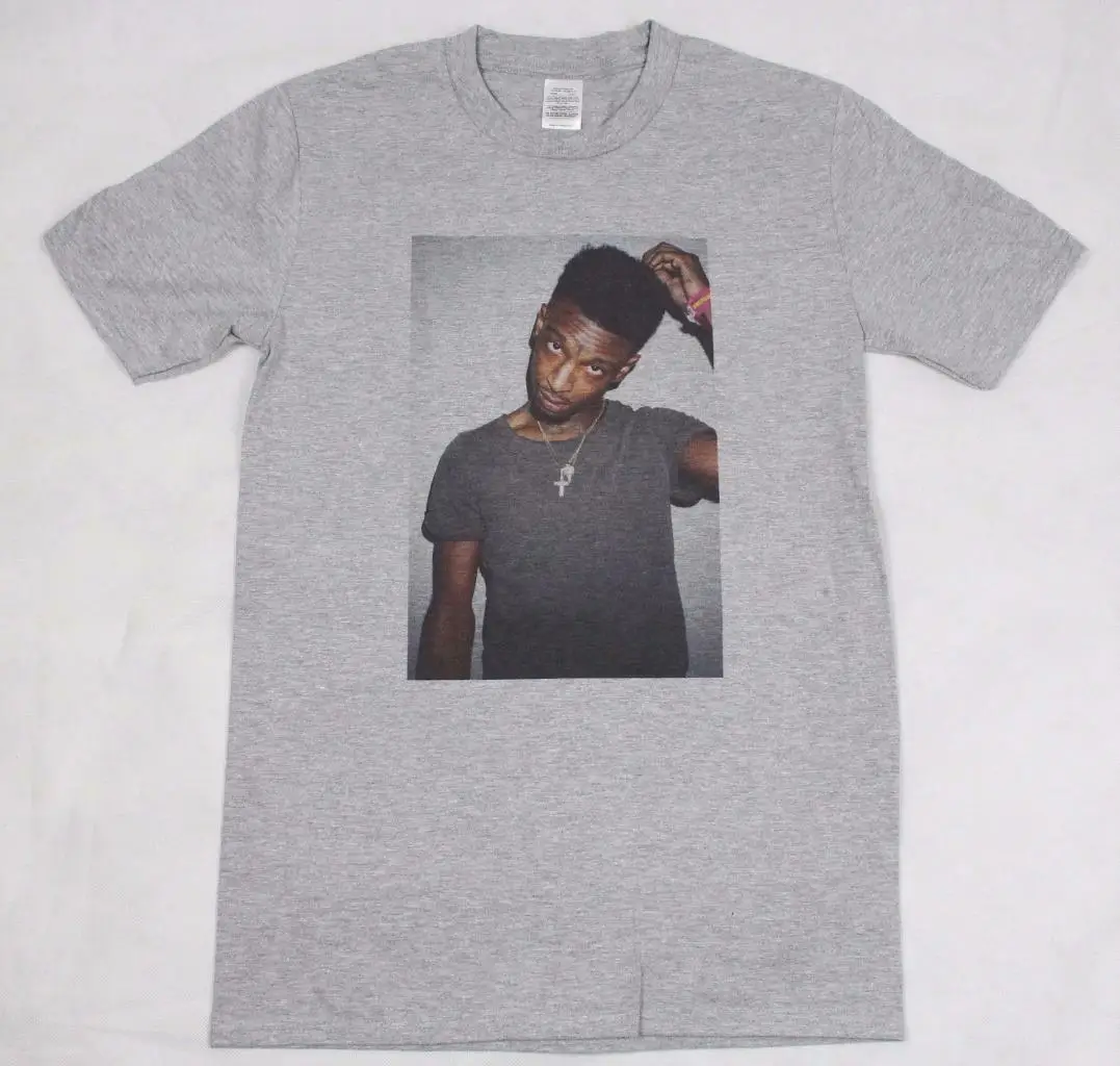 

21 Savage Grey T-Shirt S-XXXL Issa Lil Uzi Vert Post Malone Rap Hiphop Men T Shirt Lowest Price 100 % Cotton Top Tee Plus Size