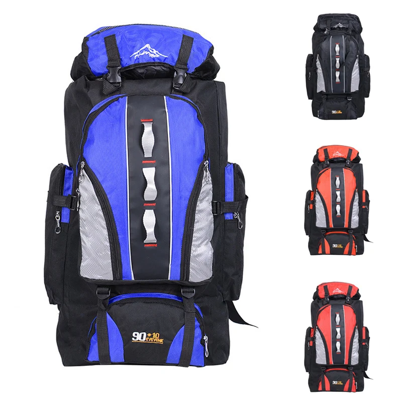 

100L Multifunctional Big Travel Bag Unisex Sports Backpack Nylon Outdoor Waterproof Hiking Camping Fishing Backpack 5 Colors