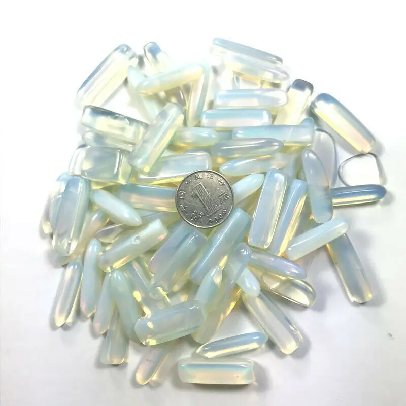 

Wholesale 50g 2 Size Opal Gravel Raw Moon Stone Gemstone Crystal Mineral Specimen Quartz Healing Crystals
